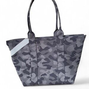 Rothy’s Slate Grey Camo The Essential Tote‎ Large Double Handle Zip Retired